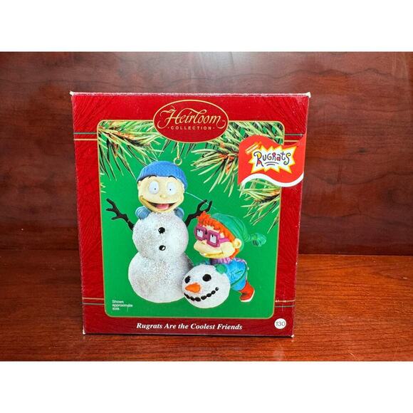 2002 Carlton Cards Rugrats Are The Coolest Friends Tommy Chuckie Tree Ornament - Picture 2 of 9